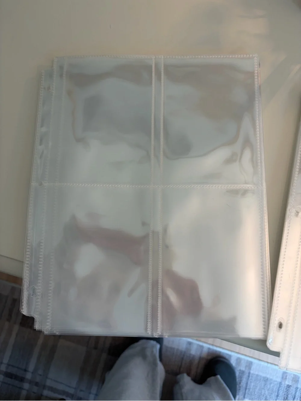Clear Plastic Binder Photo Sleeves - 3-Ring Punched 4x6, 5x7, and 8x10